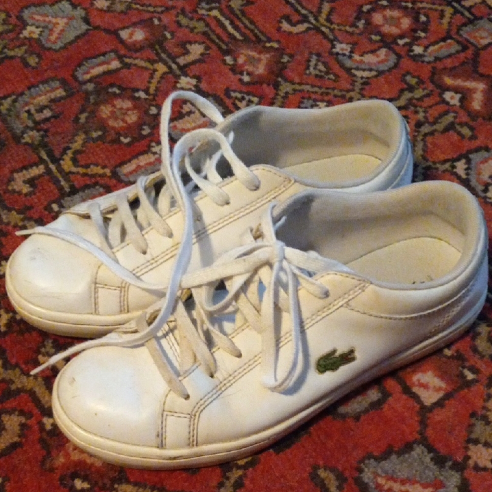 GUC! Lacoste White Leather Sneakers